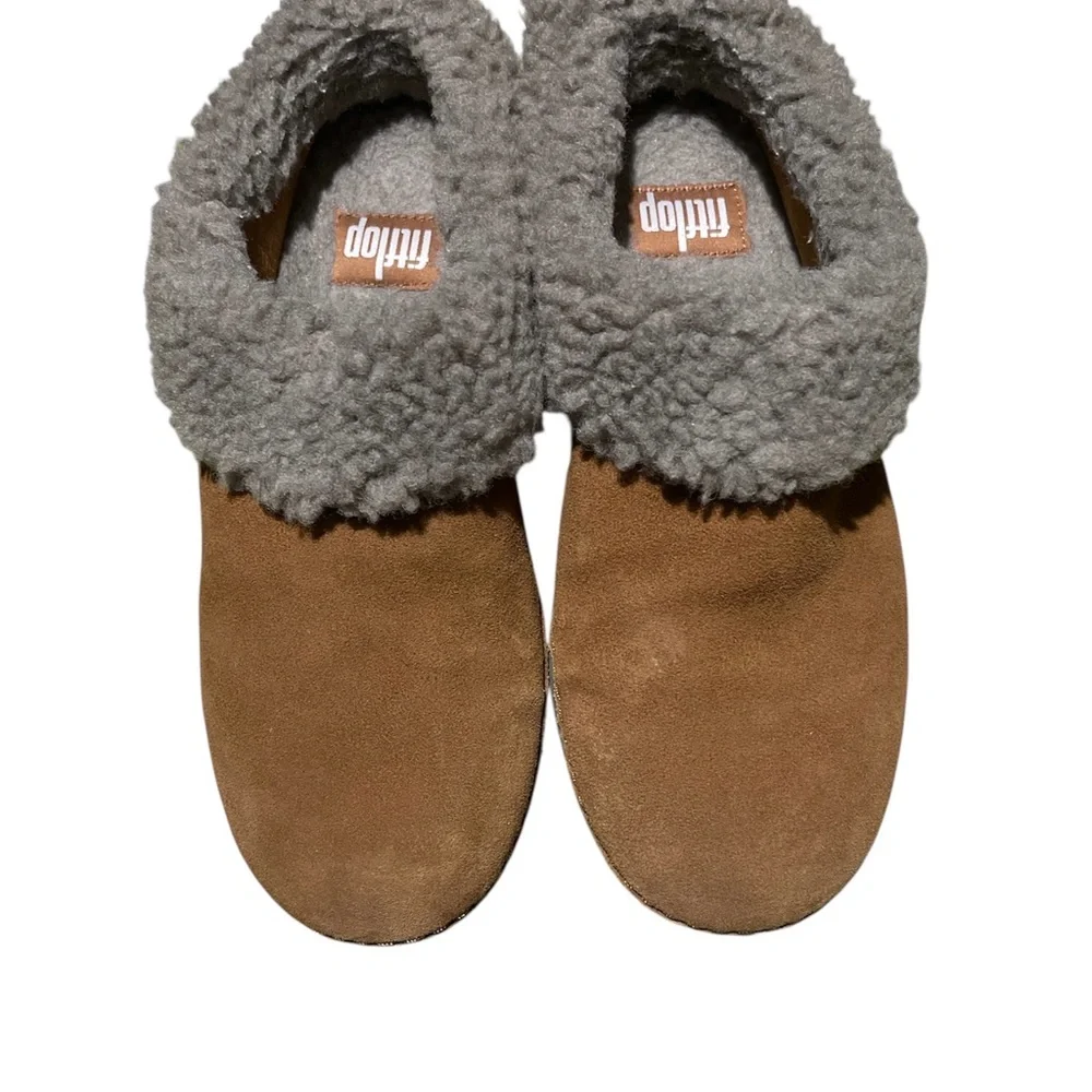FitFlop Women's Loaff Snug Suede Slippers Size 8 - Picture 3 of 4